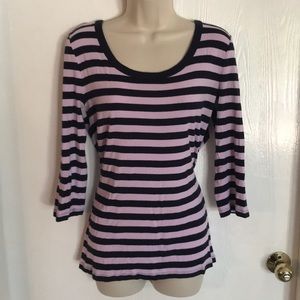 Beautiful long sleeve striped top Sx Lg